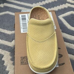 Revitalign Orthotic performed suede Mules - Siesta Tile Pale Banana 9-1/2 Wide